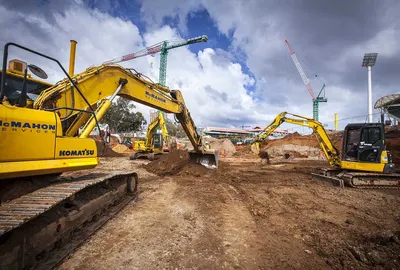 ציוד בנייה כבד — מקור רעש באתר בנייה