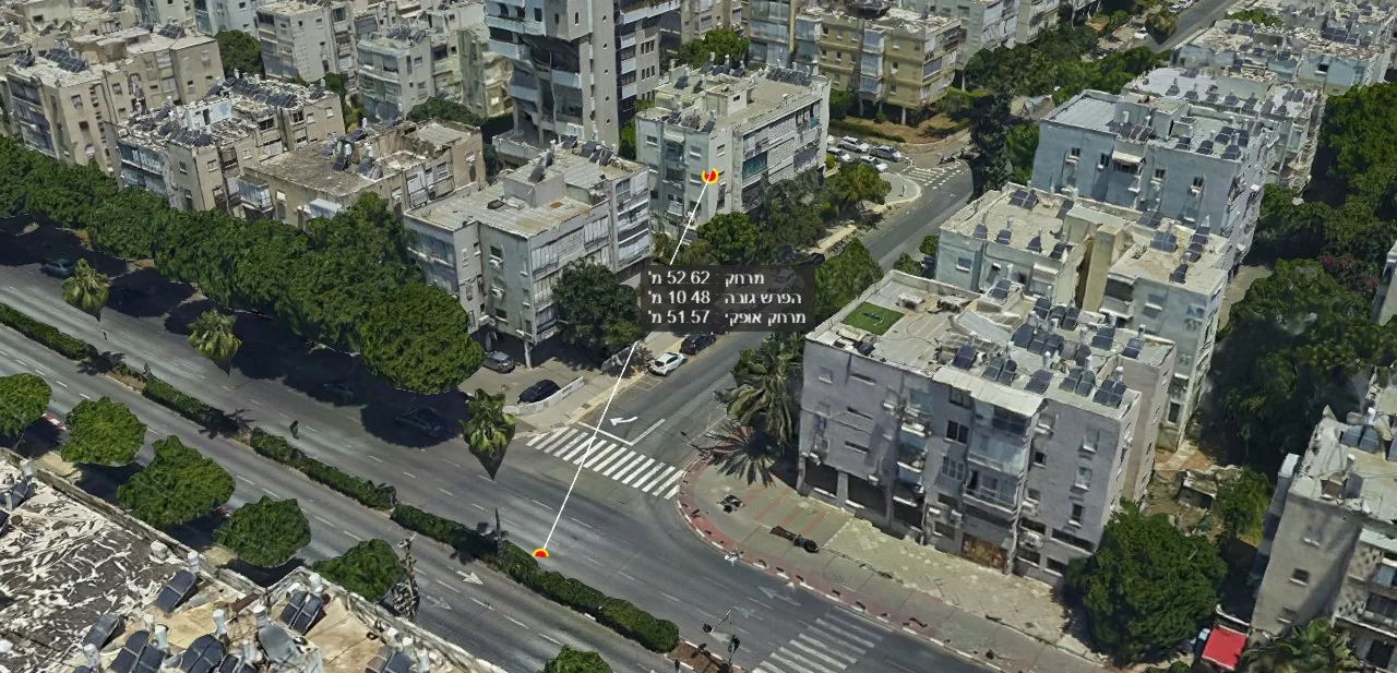 צילום אוויר של עבודות הרכבת הקלה בארלוזורוב